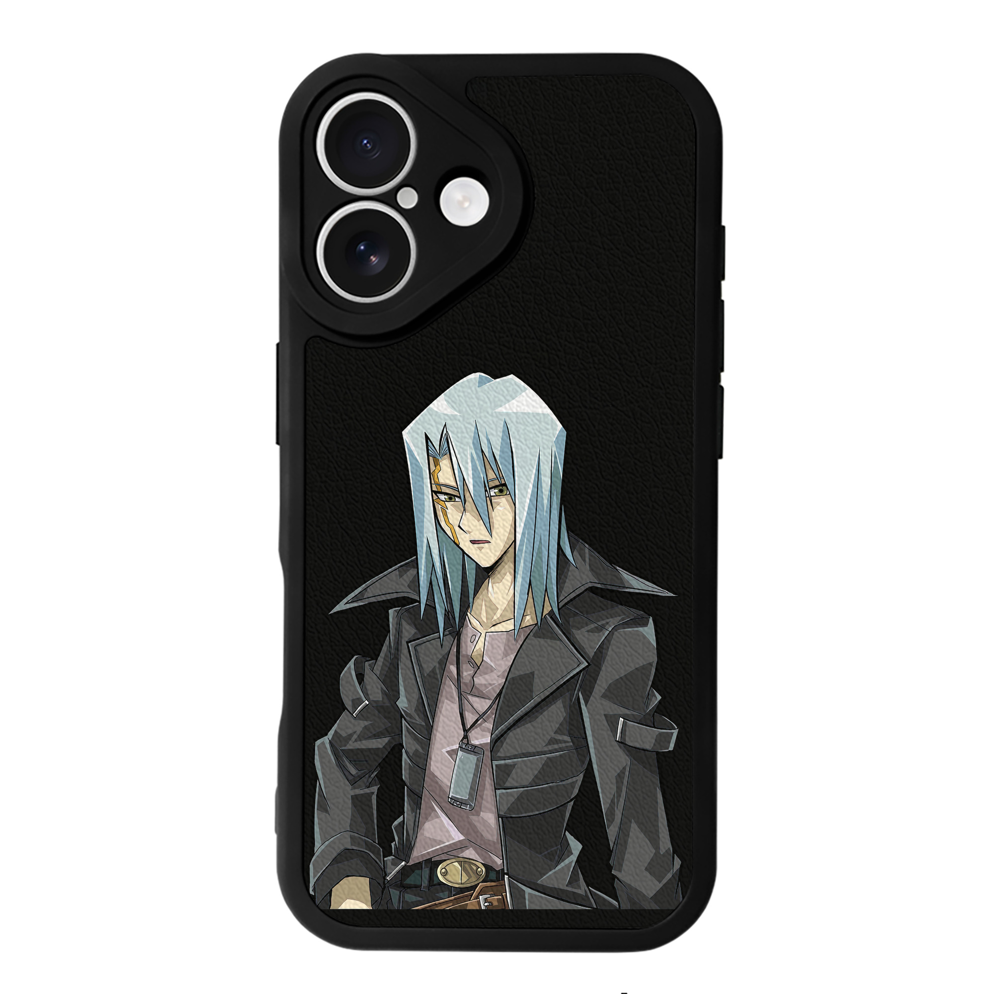 （画像用） 遊☆戯☆王 Yu-Gi-Oh! 【iPhone 16シリーズ対応】シリコンスマホケース（レザー調） 材質：シリコン